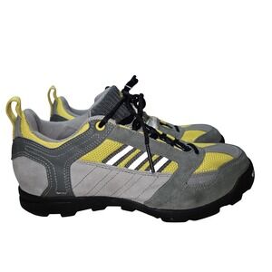 Vintage Adidas Minrett‎ Cycling Shoes Womens 5.5 Gray Yellow SPD Mountain Bike